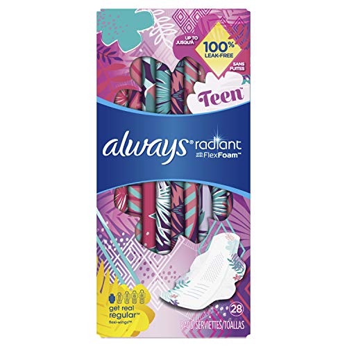 Always Totally Teen Always Radiant Infinity Pads - Size 1 - 14 count