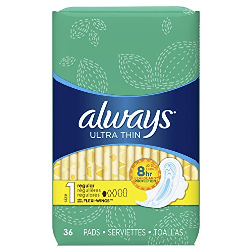 Always Ultra Thin Feminine Pads - Size 1 - 36 Count