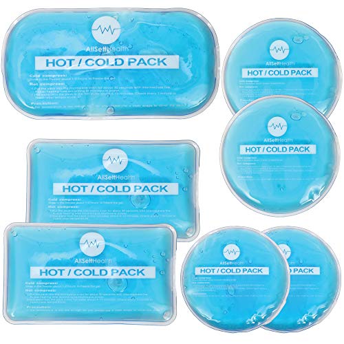AllSett Reusable Hot And Cold Gel Ice Packs- 7 count