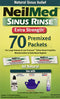 NeilMed Sinus Rinse Pre-Mixed Hypertonic Packets- 70 packets