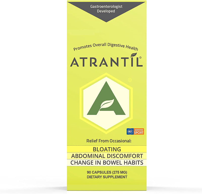Atrantil 90 Capsules-Antioxidant Packed Polyphenol for Bloating and Gas Relief, Abdominal Discomfort, Constipation, Diarrhea