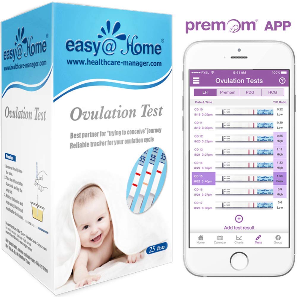 Easy@Home Ovulation Test Strips- 25 count