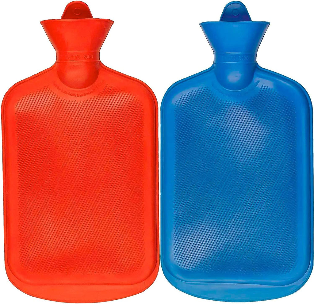 HomeTop Premium Classic Rubber Hot Water Bottle (Red)