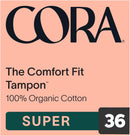 Cora Organic Cotton Tampons With BPA