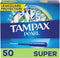 Tampax Pearl Tampons with Plastic Applicator 50 Count - Super