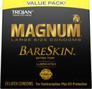 TROJAN Magnum BareSkin Premium Large Condoms- 24 count
