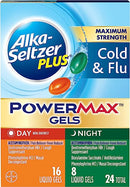 Alka-seltzer Plus Day and Night Cold and Flu Maximum Strength Max Gels - 16/24 Count