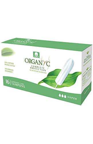 Organyc 100% Certified Organic Cotton Tampons- 16 count