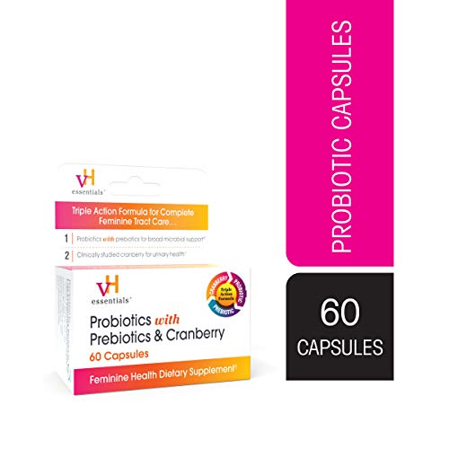 vH Essentials Prebiotics Cranberry Feminine Health Supplement- 60 count