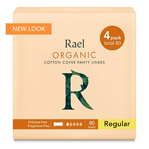 Rael Certified Organic Cotton Panty Liners- 80 count