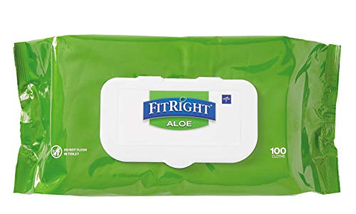 FitRight Aloe Personal Cleansing Cloth Wipes- 100 count