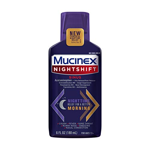 MUCINEX Nightshift Sinus Relieves Fever