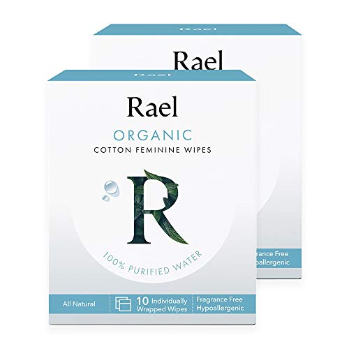 Rael Organic Cotton Feminine Wipes- 20 count