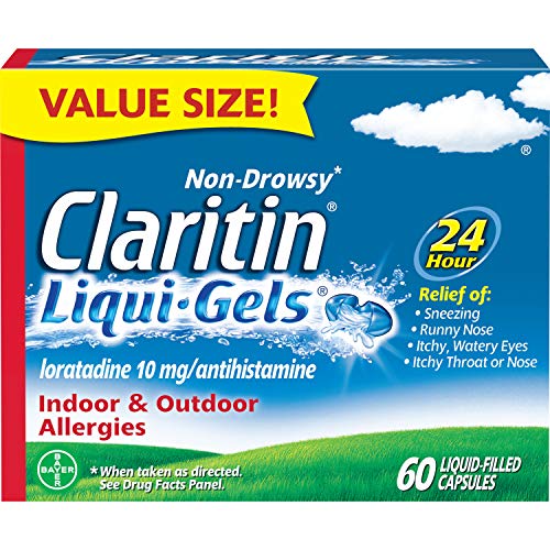 Claritin Liqui-Gel 24 Hr Relief For Indoor And Outdoor Allergies 60 count