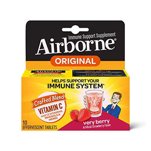 Airborne Very Berry Effervescent Tablets - 10 Count