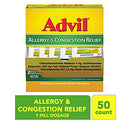 Advil Allergy & Congestion Relief Pain Reliever - 50 Count