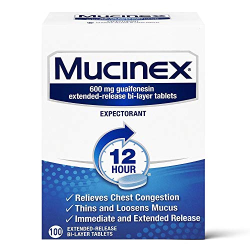 Mucinex Guaifenesin Extended Release Tablets 100 Count