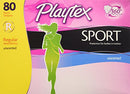 Playtex Sport Regular Unscented Tampons 80 Count