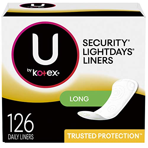 U by Kotex Lightdays Long Panty Liners- 126 count