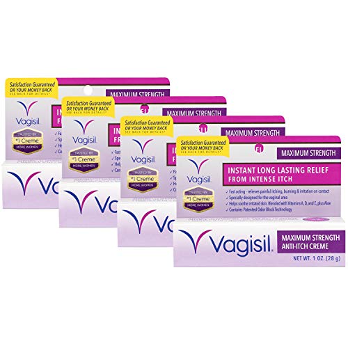 Vagisil Maximum Strength Anti-itch Creme- pack of 4