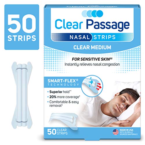 Clear Passage Relieve Nasal Strips- 50 strips