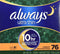 Always Ultra Thin Overnight Pads - Size 4 - 76 Count