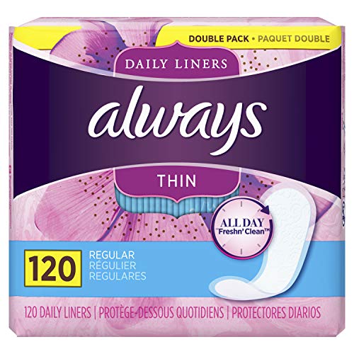 Always Thin Daily Liners Regular - 120 count