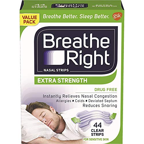 Breathe Right Extra Clear Nasal Strips  44 count