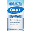 Colace Regular Strength Stool Softener Capsules 60 count