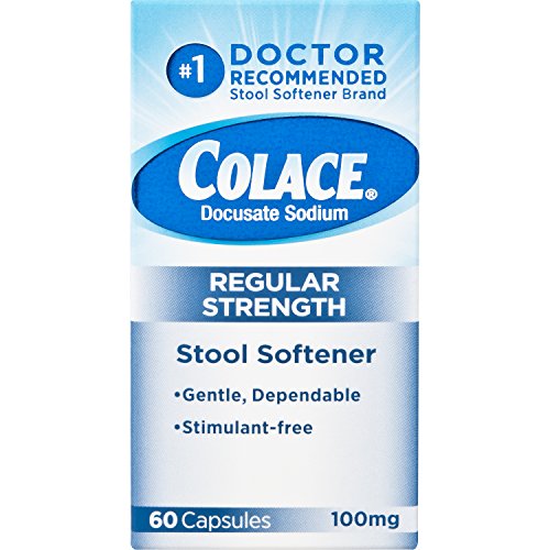 Colace Regular Strength Stool Softener Capsules 60 count