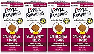 Little Remedies Noses Saline Spray - 1 fl oz- Pack of 4