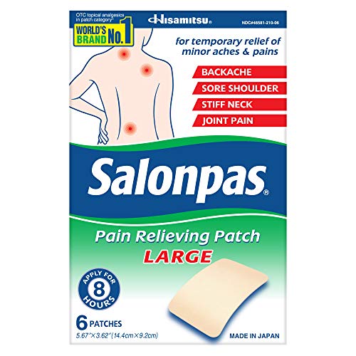 Salonpas Pain Relieving Patches Large- 6 Count