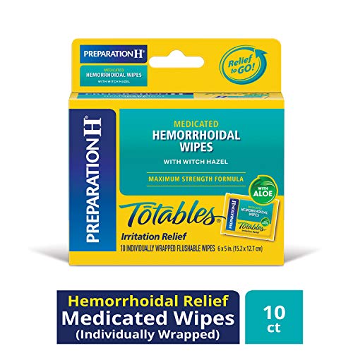 Preparation H Flushable Medicated Hemorrhoid Wipes- 10 count