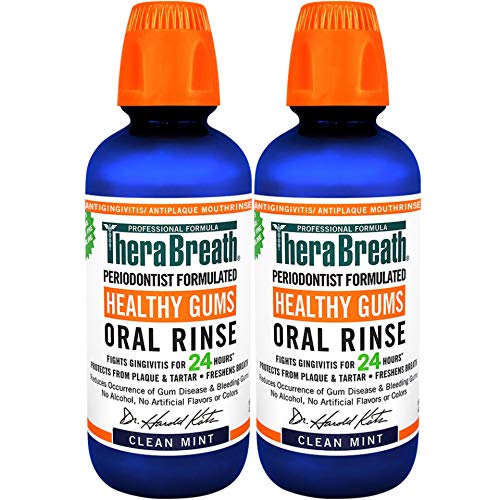 TheraBreath Healthy Gums Periodontist Formulated Oral Rinse- 2 pack - Clean Mint