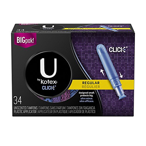 U By Kotex Click Compact Tampons Regular Absorbency- 32 count