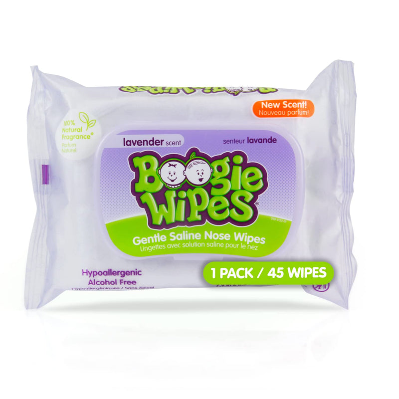 Boogie Wipes Lavender 45 Count