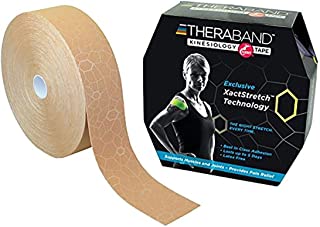 THERABAND Kinesiology Tape, Water Resistant-- 4" x 13.3 foot roll--Beige