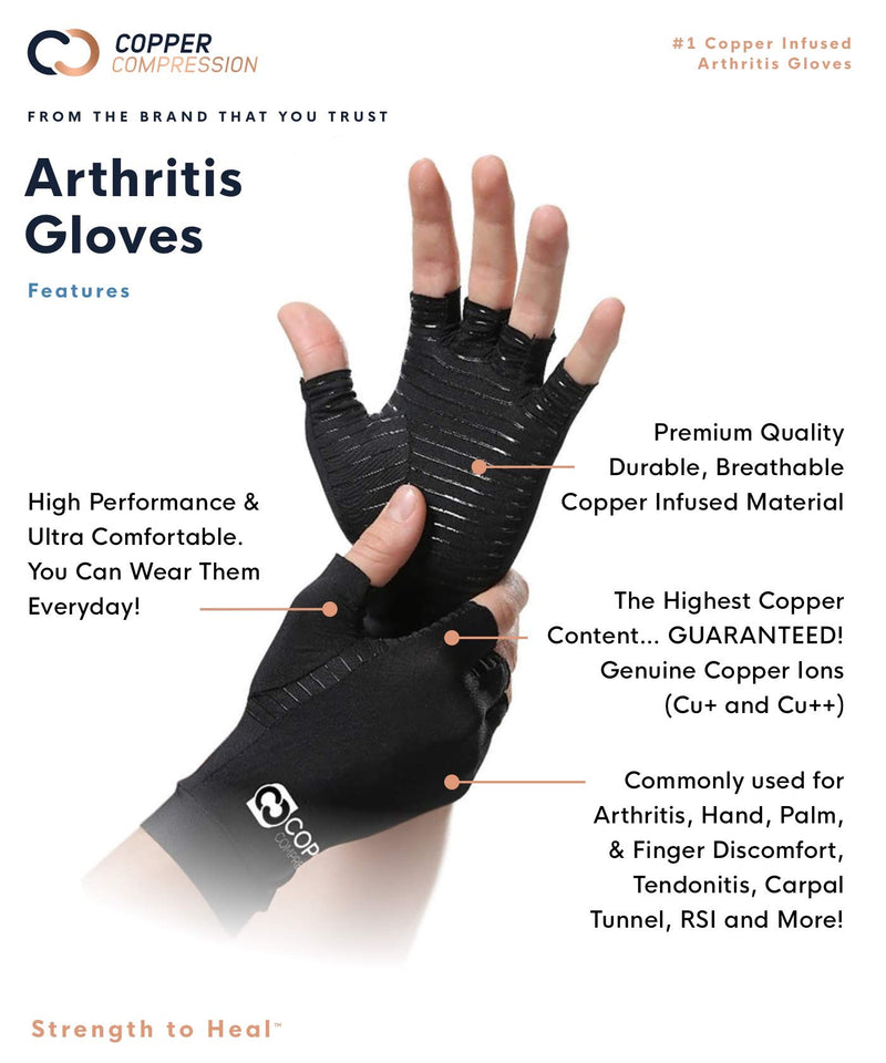 Finger Support Compression glove improves strength & performance