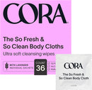 Cora Essential Oil Bamboo Feminine Wipes - 36 ct