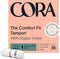 Cora Organic Cotton Non-Applicator Super Tampons - 2 Pack 18 Each
