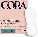Cora Ultra Thin Organic Cotton Panty Liners- 72 count