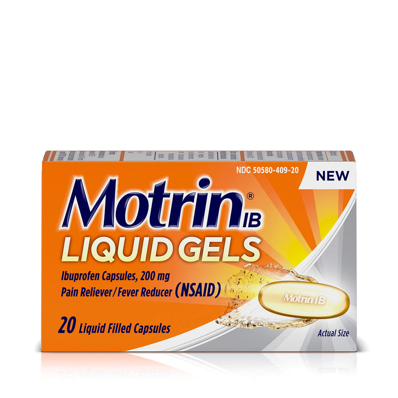 Motrin IB Liquid Gels Ibuprofen 200mg- 20 count