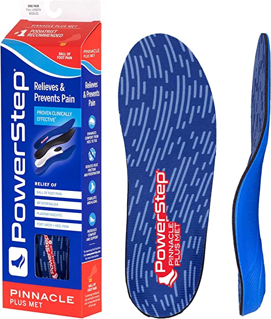 Powerstep Insoles, Pinnacle Plus, Ball of Foot Pain Relief Insole,