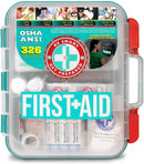 Be Smart First Aid Kit Hard Teal Case 326 Pieces